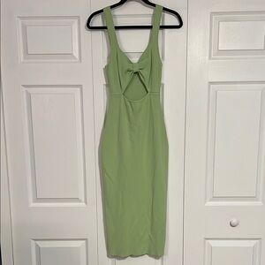 Petal & Pup Green Sheath Midi Dress